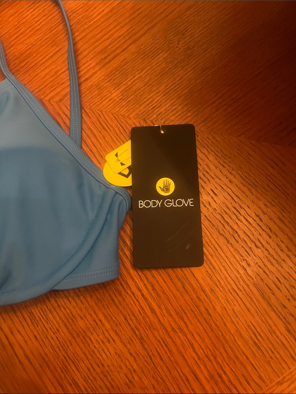 Body Glove Blue Women’s Bikini Top - Classic Triangle Swimwear size D BT - Picture 2 of 4